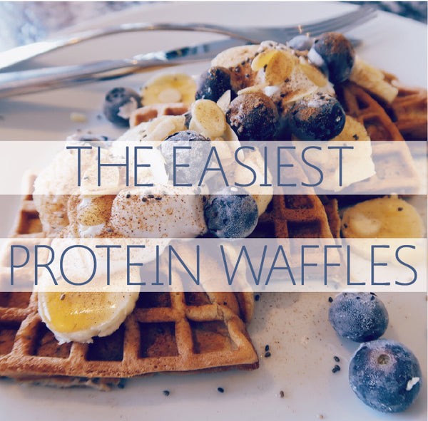 The Easiest Protein Waffles